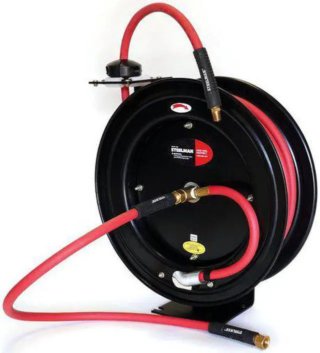 Alt view image 3 of 7 - STEELMAN 98457-IND Steelman 3/8" x 35 ft. Air Hose Reel, Max 300 psi, w/Hose