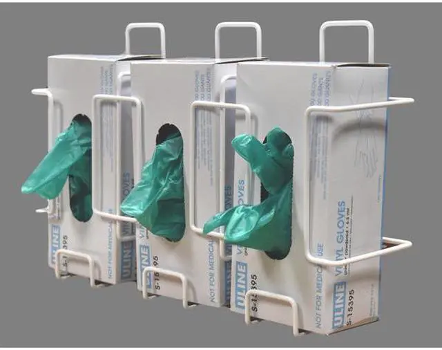 Alt view image 4 of 4 - OMNIMED 305380 Triple Wire Glove Box Holder/Dispenser, Side-by-Side