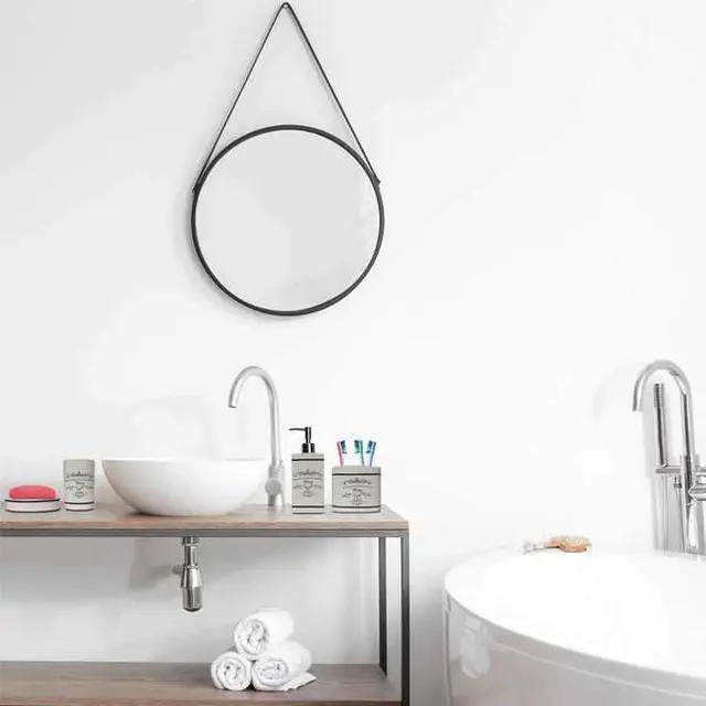 Alt view image 6 of 7 - BLUE DONUTS BD3928089 4 Piece Paris Design White Bathroom Accessory Set