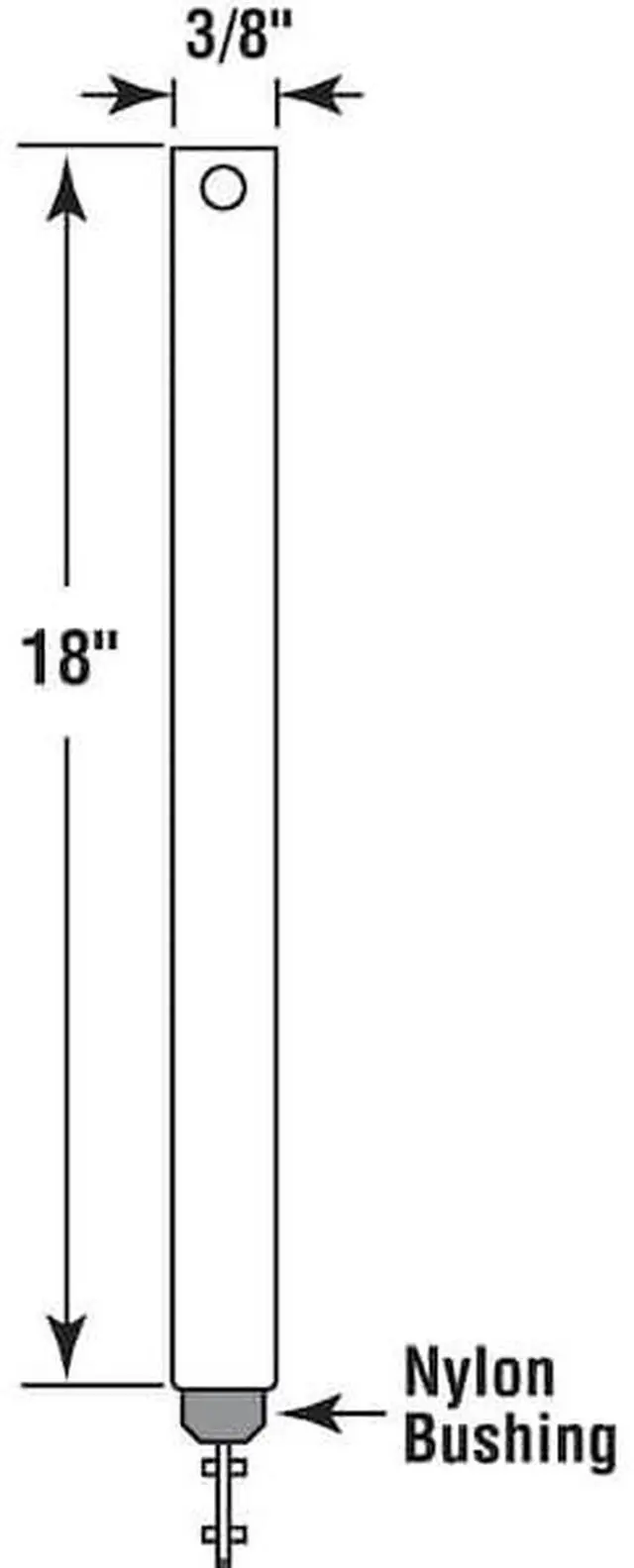 Alt view image 4 of 4 - PRIME-LINE FL 1820 18 in. Spiral Tilt Balance, Red Tip Single Pack