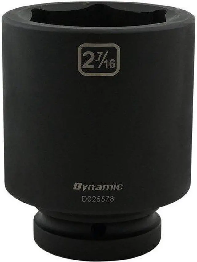 Alt view image 2 of 7 - DYNAMIC D025578 1" Drive Deep Socket, Black Phosphate, Tools 2-7/16" X 1"