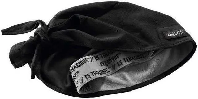 Alt view image 2 of 9 - ERGODYNE 6615 Black High-Performance Dew Rag,PK6