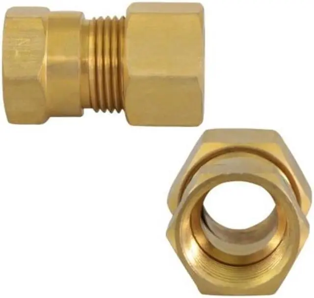 Alt view image 3 of 6 - EVERFLOW C66R-5812-NL 5/8" O.D. COMP x 1/2" FIP Reducing Adapter Pipe Fitting,