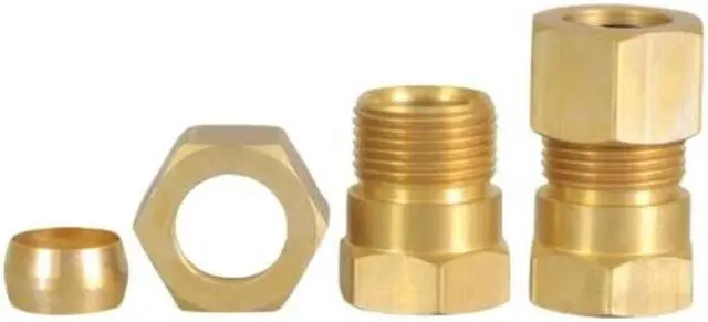 Alt view image 2 of 6 - EVERFLOW C66R-5812-NL 5/8" O.D. COMP x 1/2" FIP Reducing Adapter Pipe Fitting,