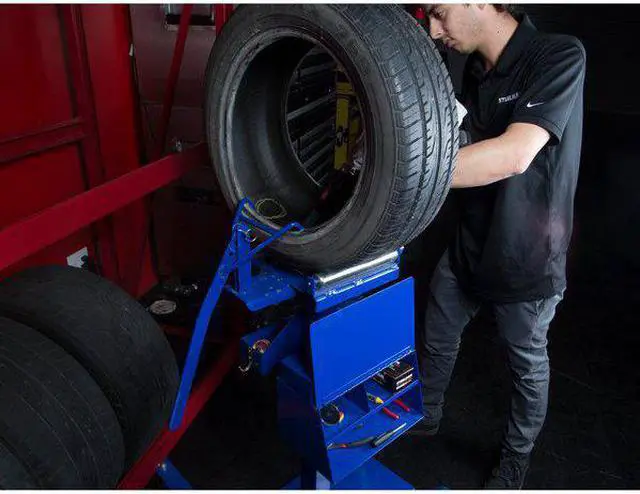 Alt view image 4 of 4 - STEELMAN 97743 Tire Jim,Roller Head Assembly,Blue