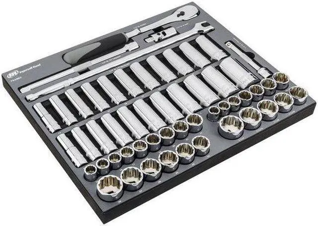 Alt view image 2 of 4 - INGERSOLL-RAND 752002 54 Piece 1/2 Inch Drive SAE/Metric Master Socket and