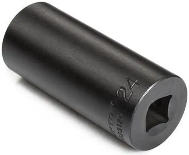 Alt view image 2 of 3 - TEKTON SID23124 1/2 Inch Drive x 24 mm Deep 6-Point Impact Socket