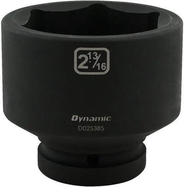 Alt view image 2 of 7 - DYNAMIC D025385 1" Drive Standard Socket, Black Phosphate, Tools 2-13/16" X 1"