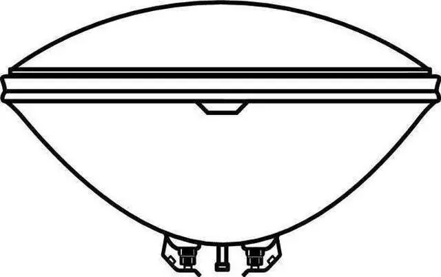 Alt view image 2 of 3 - CURRENT 4551 Halogen Sealed Beam Lamp,PAR46,250W