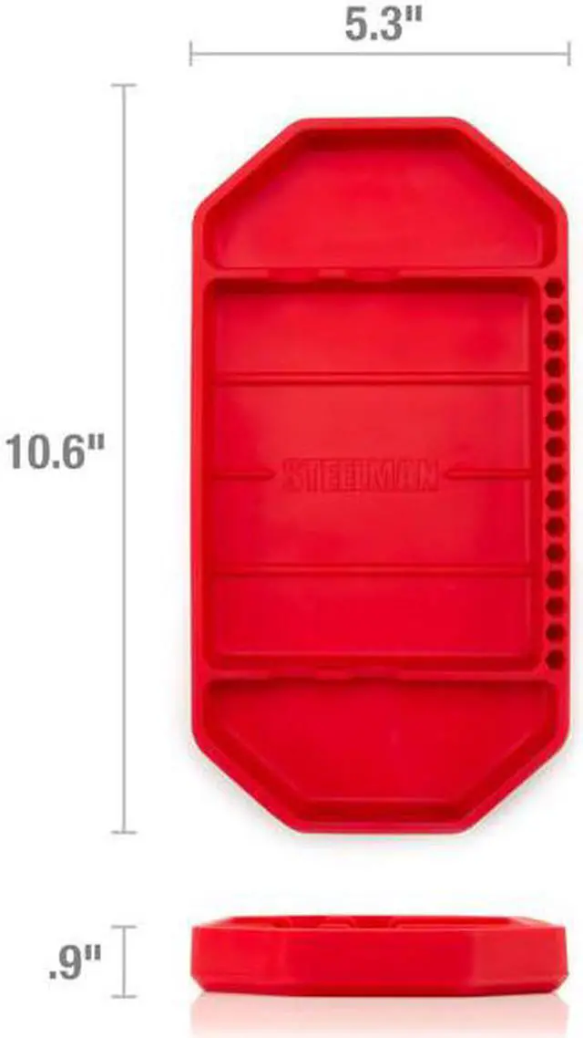 Alt view image 3 of 5 - STEELMAN 42473 Flexible Silicone Non-slip Tool Tray, Tool Organization, High
