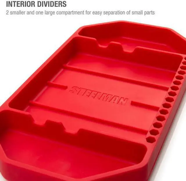 Alt view image 4 of 5 - STEELMAN 42473 Flexible Silicone Non-slip Tool Tray, Tool Organization, High