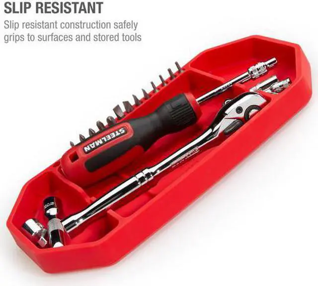 Alt view image 5 of 5 - STEELMAN 42473 Flexible Silicone Non-slip Tool Tray, Tool Organization, High
