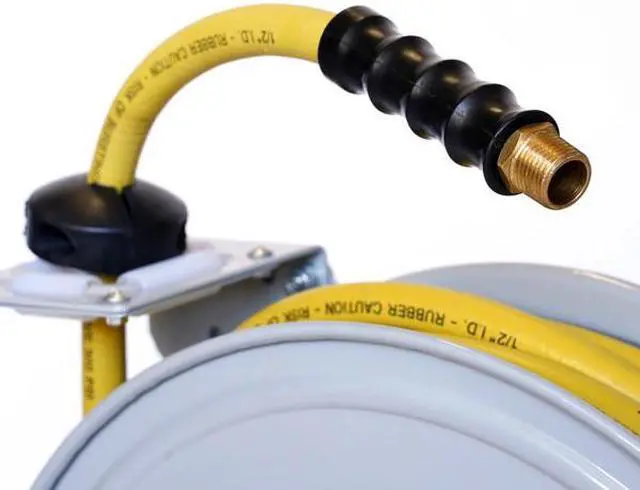 Alt view image 5 of 7 - STEELMAN 96840-IND Enclosed Spring Garden Center Water / Pneumatic Hose Reel