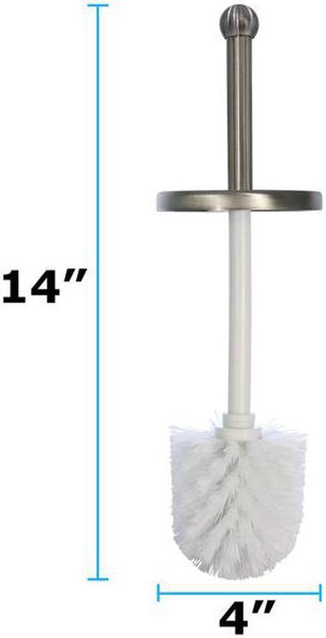 Alt view image 2 of 2 - BLUE DONUTS BD3931147 Blue Donuts Vented Stainless Steel Toilet Brush Holder