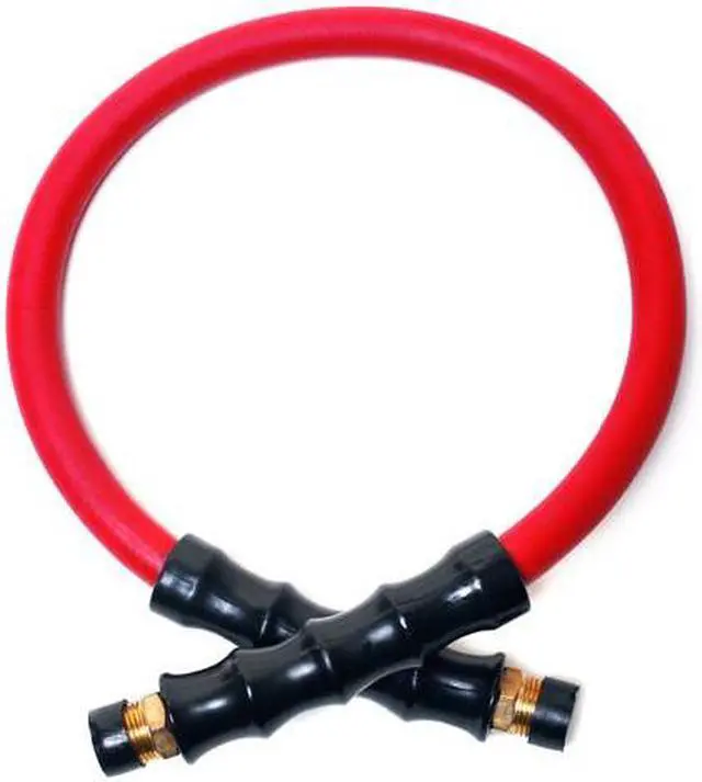 Alt view image 6 of 6 - STEELMAN 98456-IND 24" Rubber Hose Reel Connection Hose with 3/8" NPT Brass