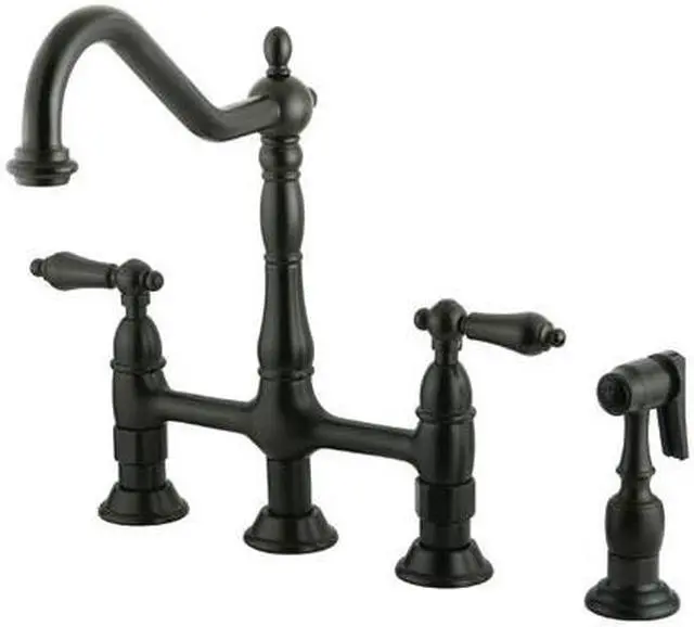 Main image of HERITAGE KS1275ALBS Manual, 8" Mount, 4 Hole KS1275ALBS 8" Kitchen Bridge