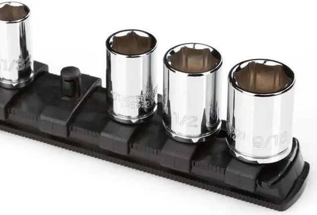 Alt view image 5 of 5 - TEKTON OSR03220 1/4 Inch Drive x 18 Inch Socket Rail, 20 Clips (Black)