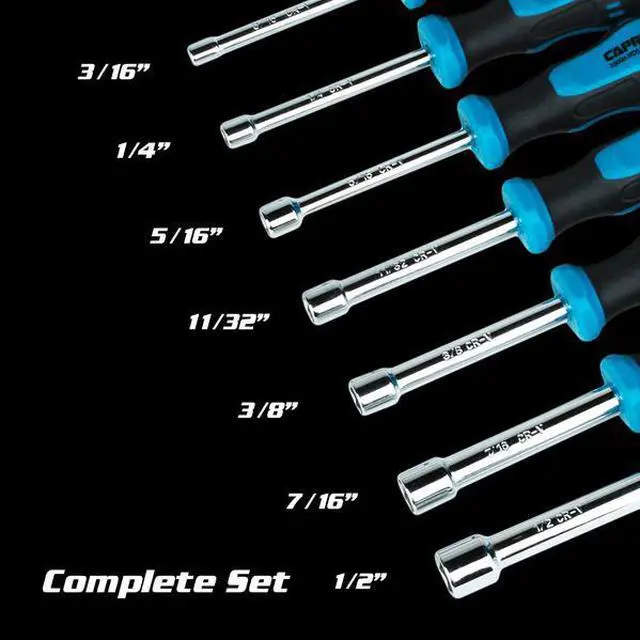 Alt view image 5 of 8 - CAPRI TOOLS 25000-NDS7H3PS Kontour SAE Hollow Shaft Nut Driver Set, 7 pcs