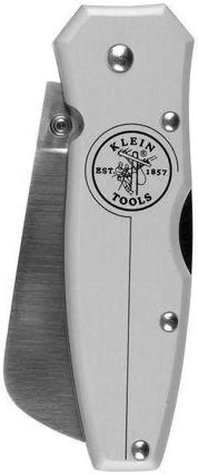 Alt view image 3 of 3 - KLEIN TOOLS 44007 Lightweight Lockback Knife 2-1/2-Inch Coping Blade, Silver