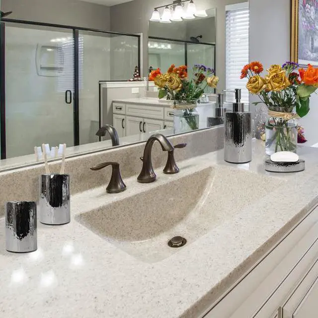 Alt view image 7 of 7 - BLUE DONUTS BD3550360 Elegant Bathroom Accessories Set, Silver, Ceramic, 4 Piece