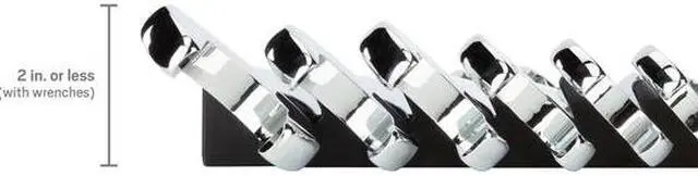 Alt view image 3 of 6 - TEKTON ORG29119 19-Tool Combination Wrench Organizer Rack, Black