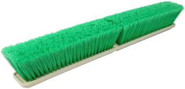 Alt view image 3 of 3 - weiler 42163 perma-sweep 18" block size, 3" trim length, flagged green polystyrene fill, fine sweeping floor brush