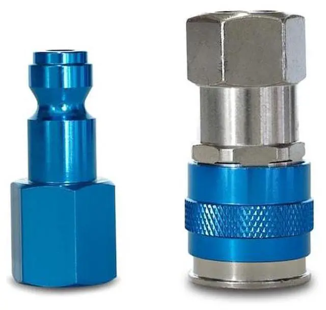 Alt view image 4 of 5 - STEELMAN 50043-WMQ-IND 15-Foot Coiled 3/8" ID Air Hose with Reusable 1/4" NPT
