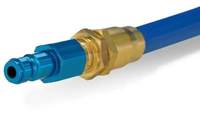 Alt view image 3 of 5 - STEELMAN 50043-WMQ-IND 15-Foot Coiled 3/8" ID Air Hose with Reusable 1/4" NPT