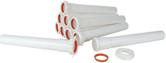 Alt view image 2 of 2 - KEENEY MFG 40-12WRUK-10 1.5-in x 12-in Plastic Slip Joint Extension Tube,