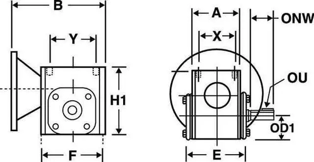 Alt view image 2 of 2 - BOSTON GEAR F718-60-B5-G Speed Reducer,C-Face,56C,60:1