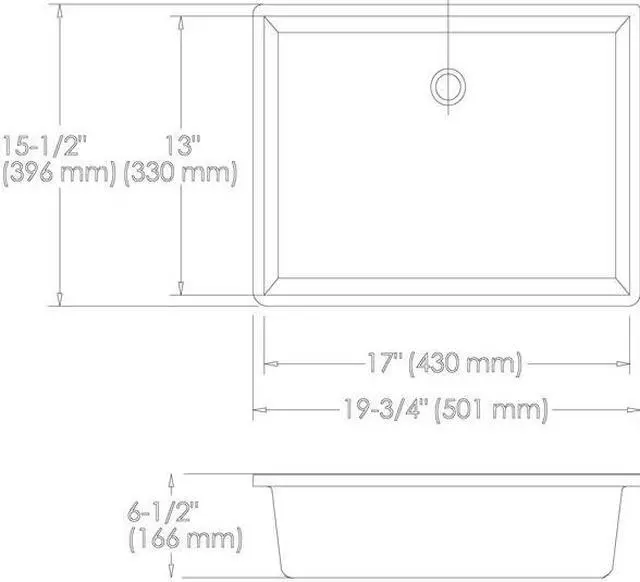 Alt view image 2 of 3 - SPEAKMAN B-1101-E Westmere B-1001 Oval Undermount Sink Center Drain