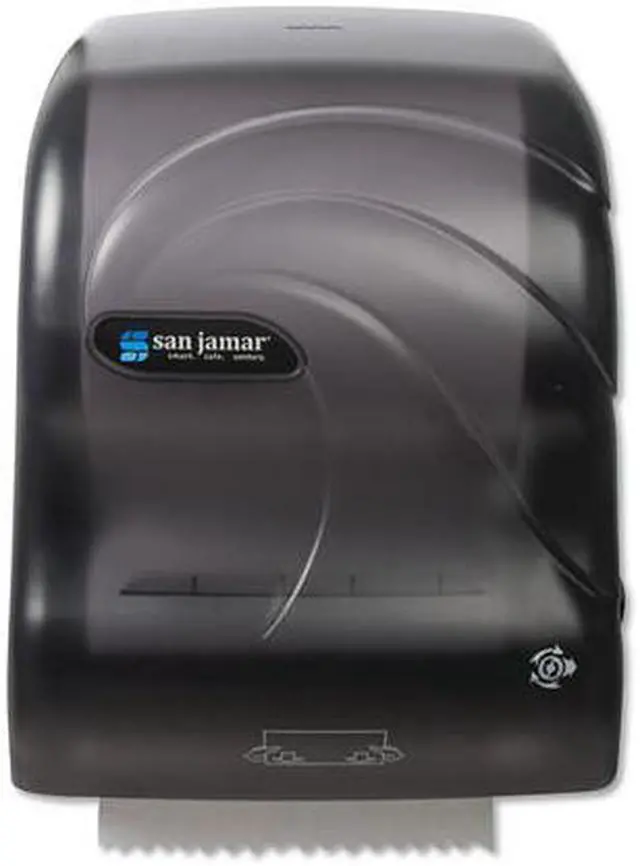 Alt view image 10 of 10 - Simplicity Mechanical Roll Dispenser 12 3/8 x 9 1/2 x 14 5/8 Translucent Black T7490TBK