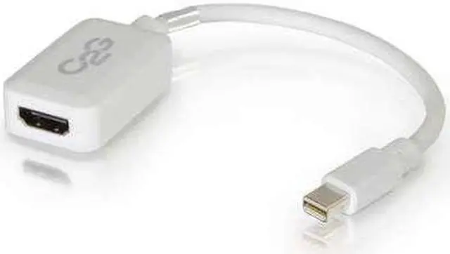 Alt view image 14 of 17 - C2g 8In Mini Displayport To Hdmi Adapter-Thunderbolt To Hdmi Converter-White