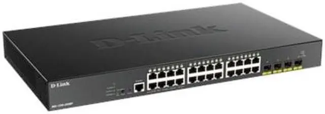 Alt view image 4 of 7 - D-Link DGS 1250-28XMP - Switch - L3 Lite - smart - 24 x 10/100/1000 (PoE) + 4 x 10 Gigabit SFP+ - rack-mountable - PoE (