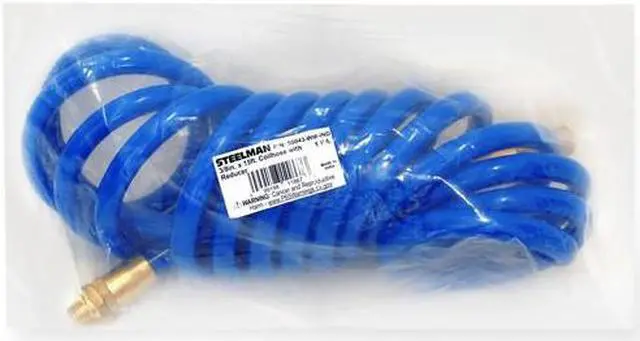 Alt view image 5 of 5 - STEELMAN 50043-WM-IND 15-Foot Coiled 3/8" ID Air Hose with Reusable 1/4" NPT