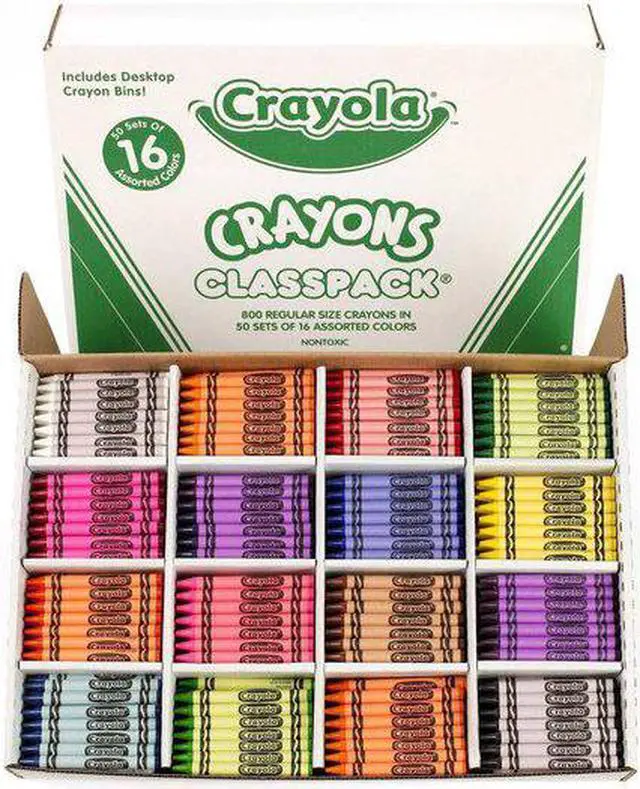 Alt view image 5 of 5 - Crayola. 528016 Classpack Regular Crayons, 16 Colors, 800/BX