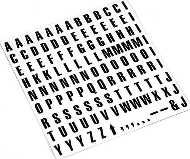 Alt view image 7 of 7 - Bi-silique Interchangeable Magnetic Board Accessories Letters Black 3/4"h KT2220