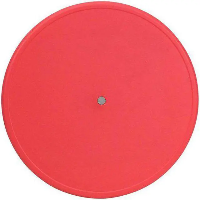 Alt view image 5 of 13 - 33'' Round Red Plastic Height Adjustable Activity Table
