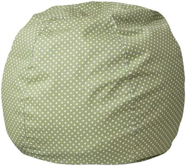 Alt view image 9 of 14 - Small Green Dot Bean Bag Chair for Kids and Teens