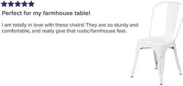 Alt view image 5 of 15 - FLASH FURNITURE 4-CH-31230-WH-GG White Metal Indoor-Outdoor Stackable Chair