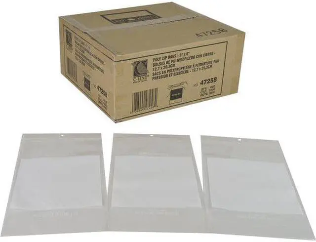 Alt view image 8 of 13 - C-Line Write-On Poly Bags 2 mil 5" x 8" Clear 1000/Carton 47258