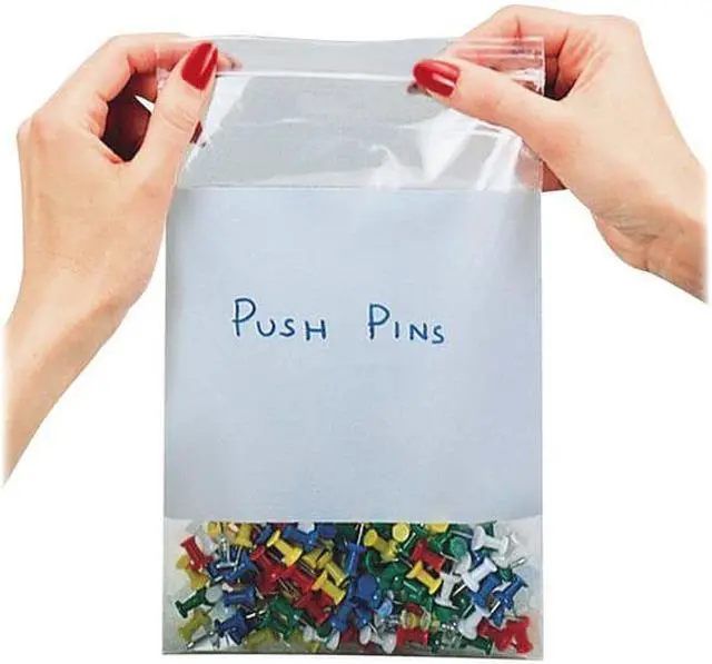 Alt view image 12 of 16 - C-Line Write-On Poly Bags 2 mil 3" x 5" Clear 1000/Carton 47235