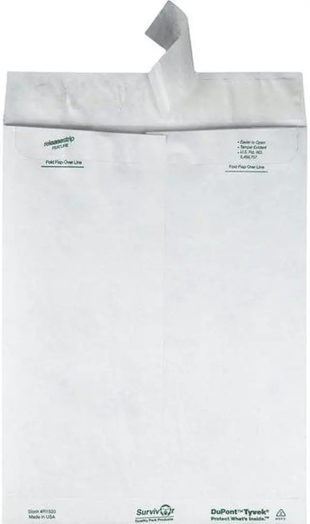 Alt view image 5 of 9 - Survivor Tyvek Mailer 9 1/2 x 12 1/2 White 100/Box R1520