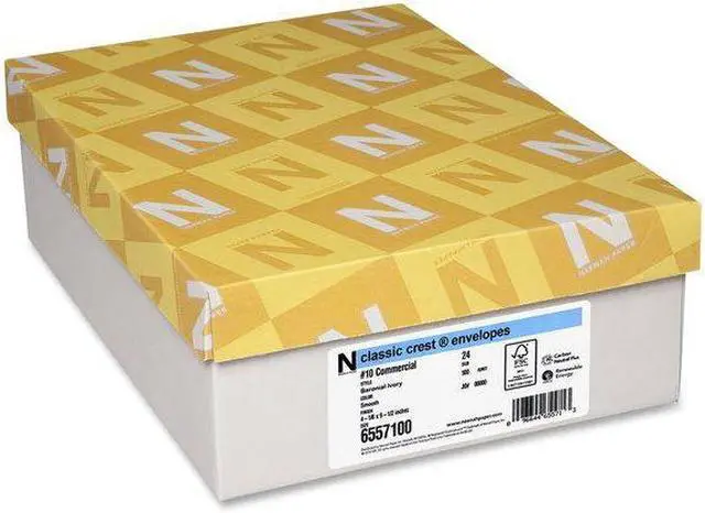 Alt view image 5 of 11 - Neenah Paper 6557100 Classic Crest #10 Envelope