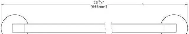 Alt view image 2 of 2 - SPEAKMAN SA-2707-18-MB Vector SA-2707-18-MB Towel Bar 18in,
