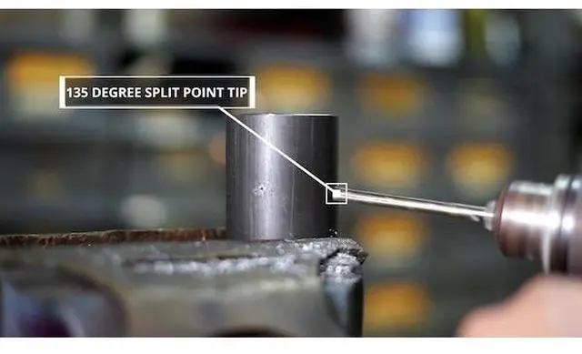 Alt view image 10 of 13 - Drill America 59/64in Cobalt Heavy Duty Split Point Stub Drill Bit