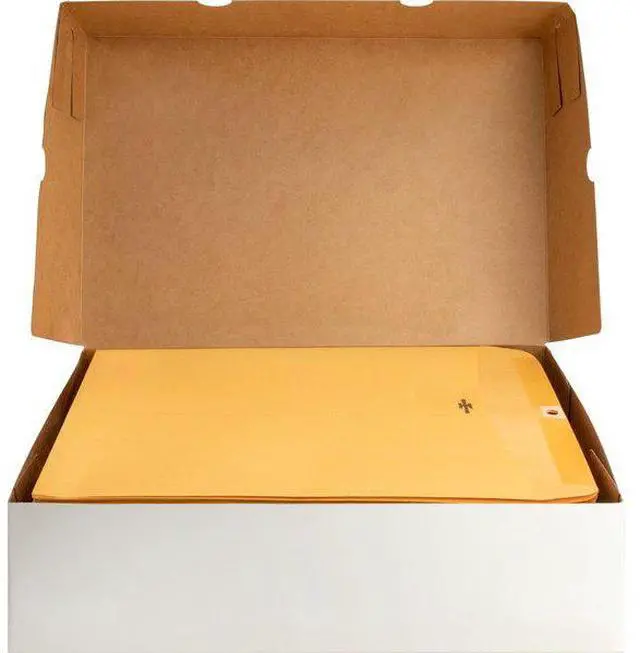 Alt view image 14 of 18 - Business Source Clasp Envelopes 28 lb. 9-1/2"x12-1/2" 100/BX Brown Kraft 36664