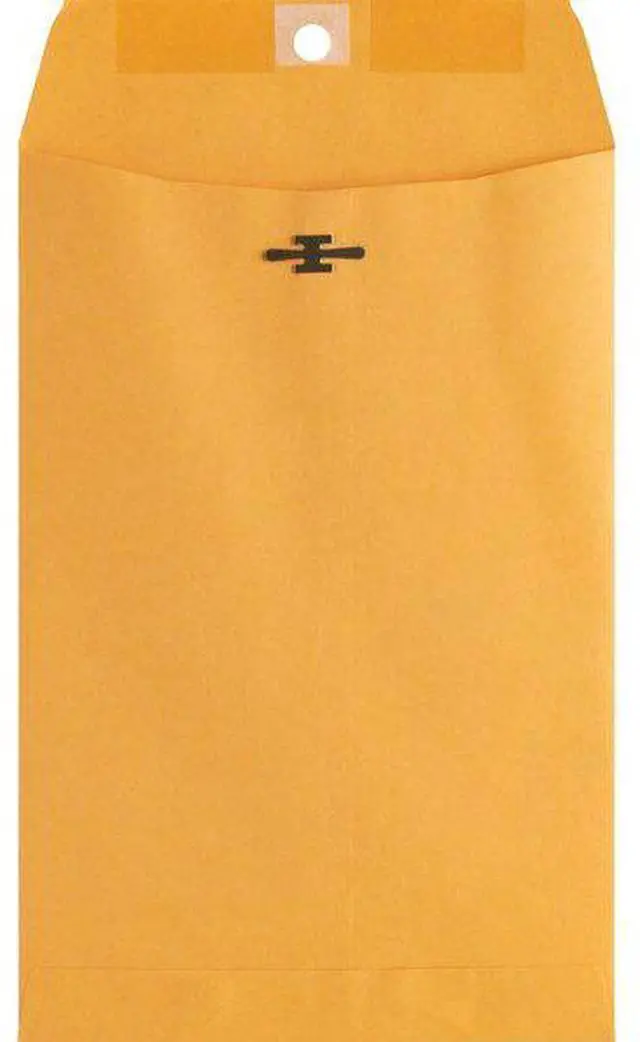 Alt view image 12 of 17 - Business Source Clasp Envelopes 28 lb. 6"x9" 100/BX Brown Kraft 36660