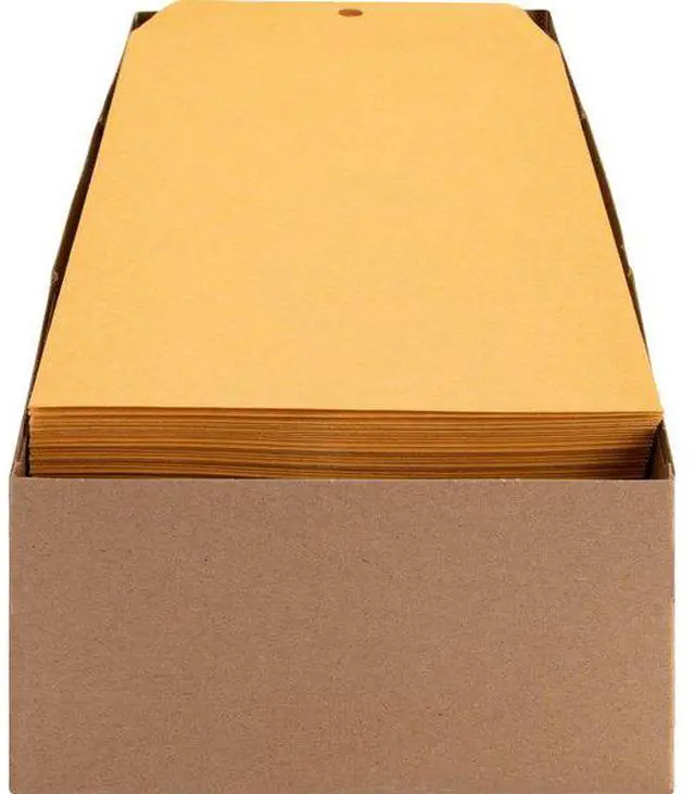 Alt view image 13 of 17 - Business Source Clasp Envelopes 28 lb. 6"x9" 100/BX Brown Kraft 36660