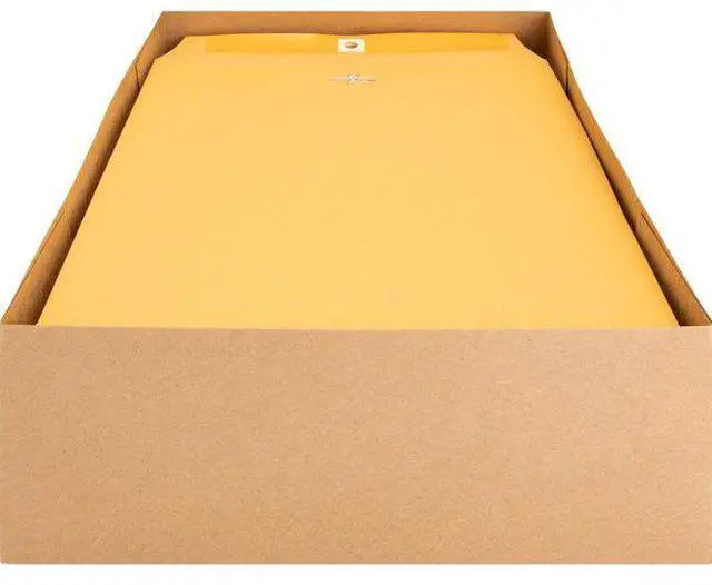 Alt view image 10 of 13 - Business Source Clasp Envelopes 28 lb. 9"x12" 100/BX Brown Kraft 36663